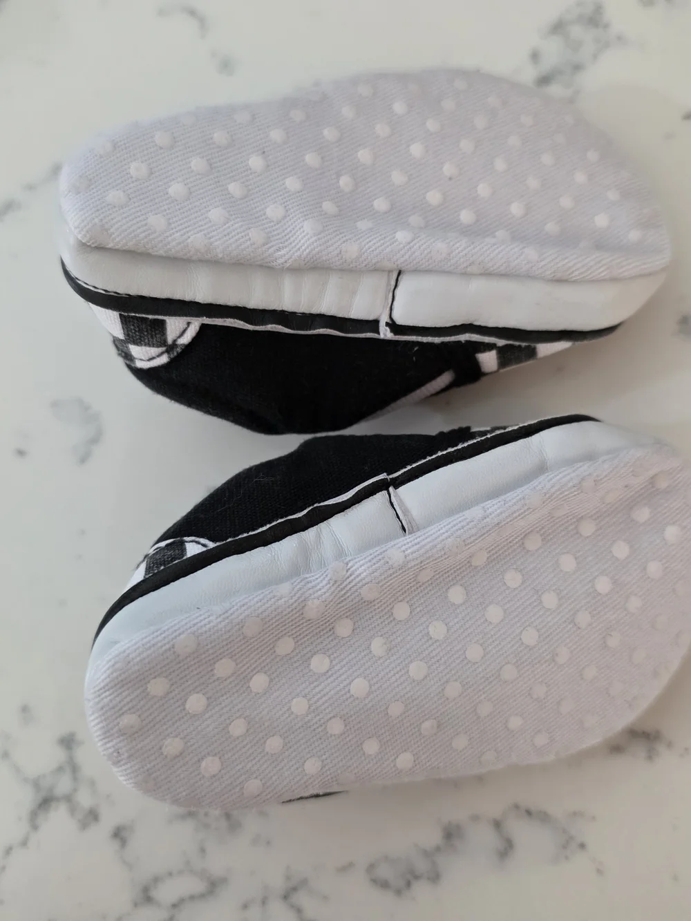 Baby Black & White Canvas High-Top Crib Shoe Sneakers for Kids Lot Of 2